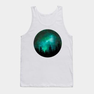 Green galaxy Tank Top